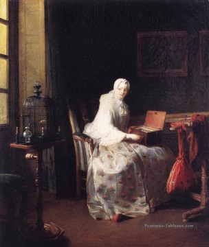 Jean Baptiste Siméon Chardin œuvres - Le Canary Jean Baptiste Simeon Chardin